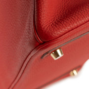 hermes second hand birkin 30 red togo gold hardware