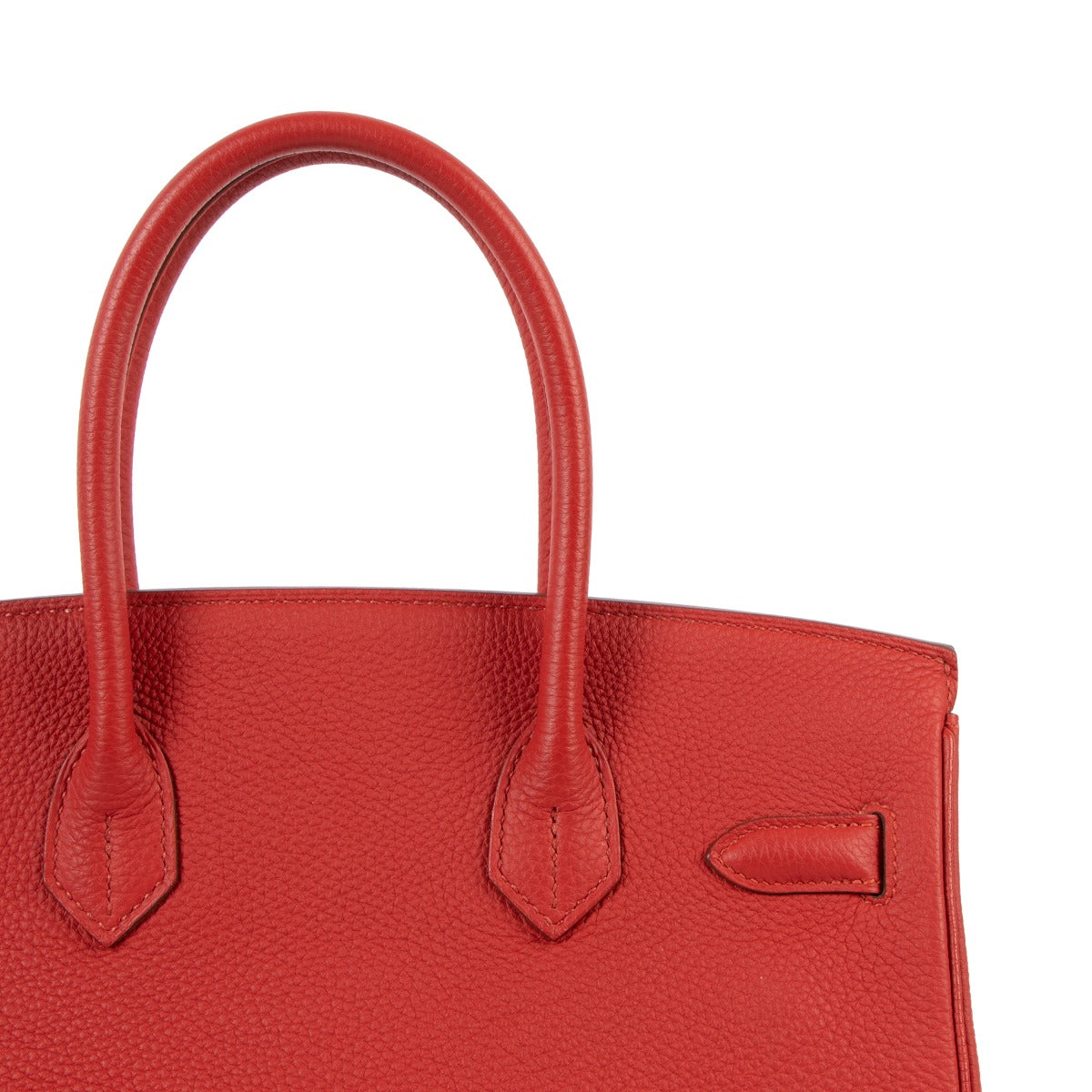 achetez second main hermes birkin 30 rouge veau togo or
