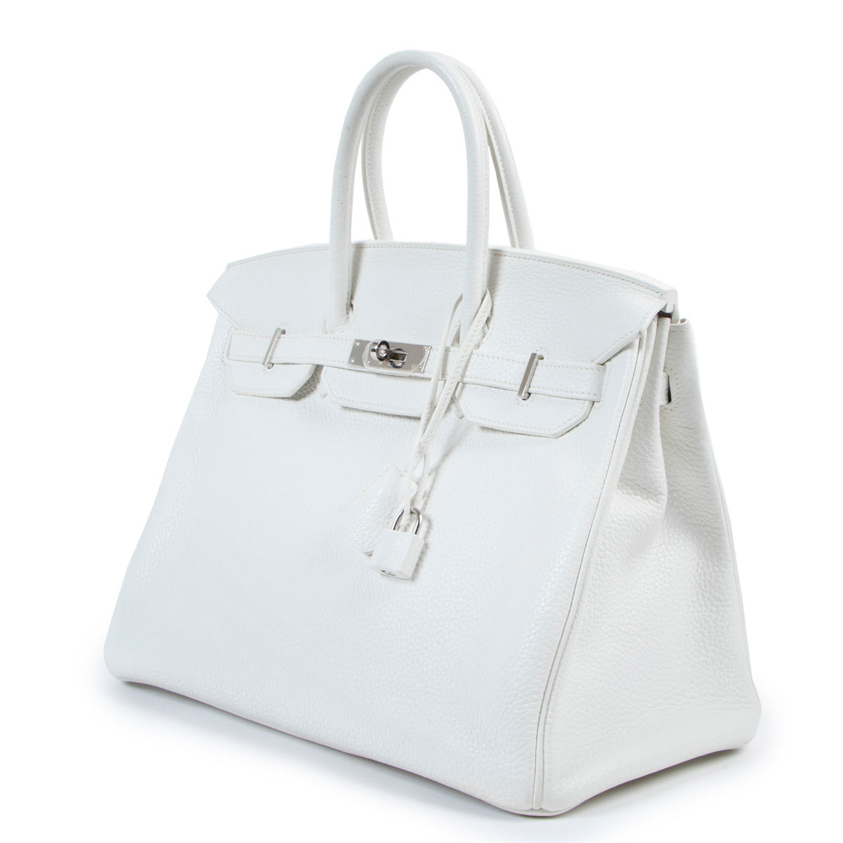 Hermès Birkin 35 White Taurillon Clemence PHW