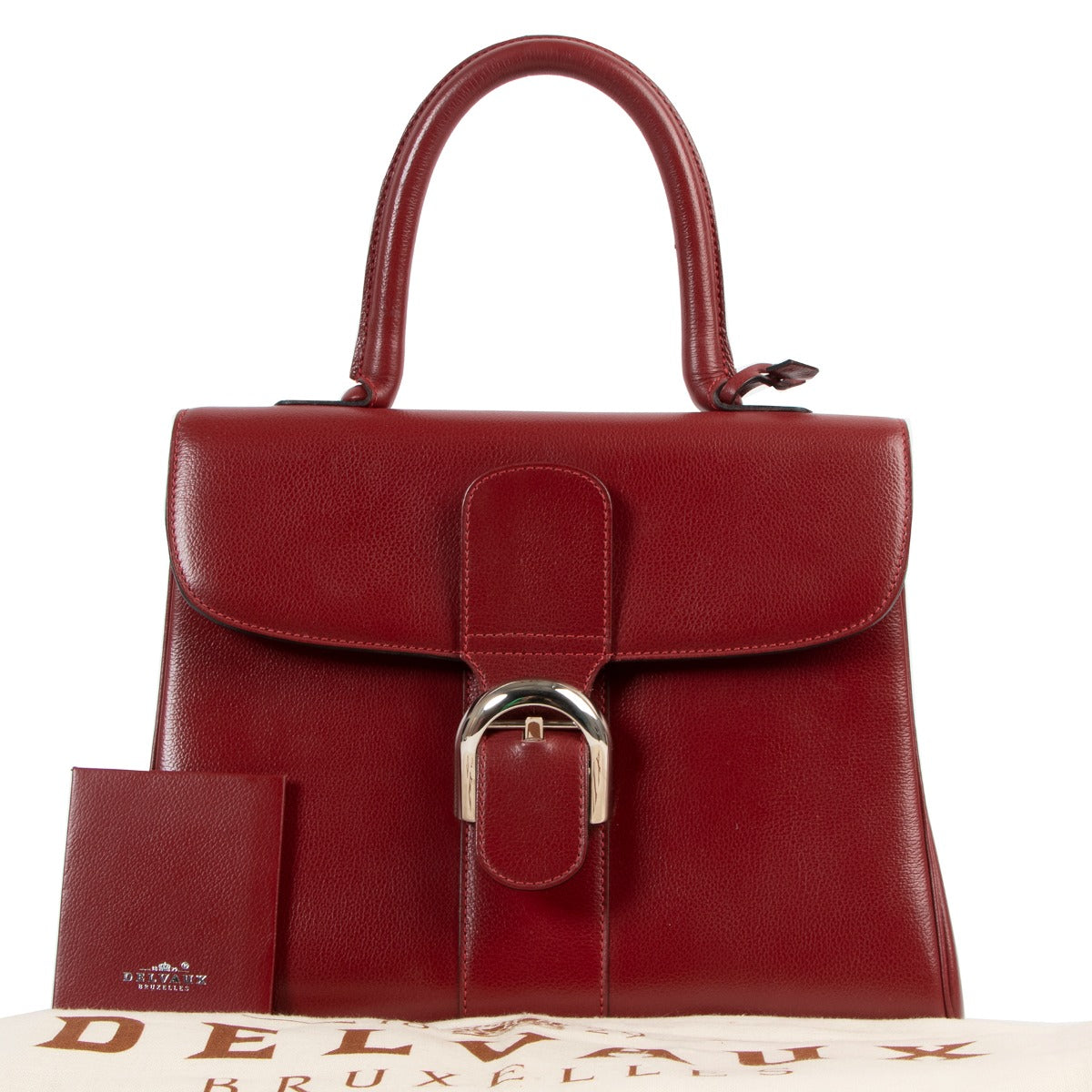 Delvaux Brillant MM Red Jumping Leather
