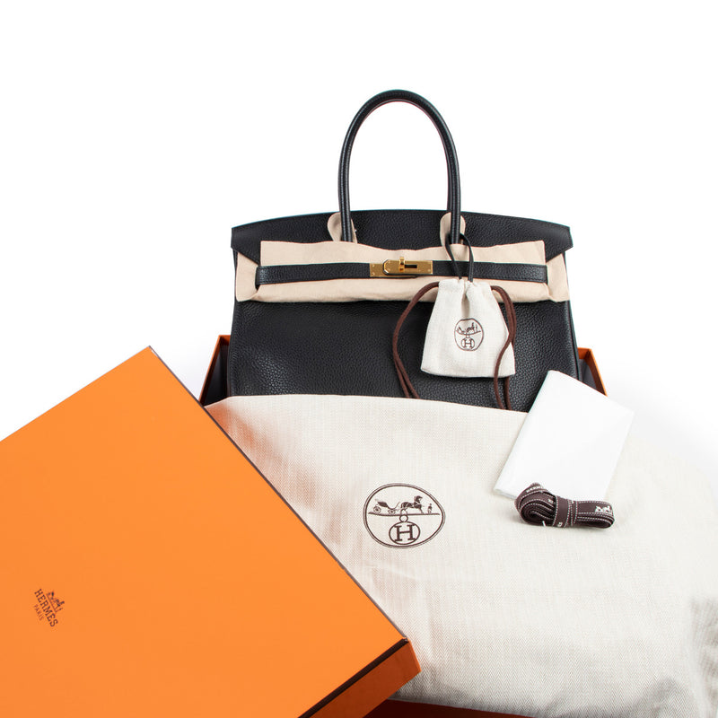Hermès Birkin 35 Zwart Togo GHW