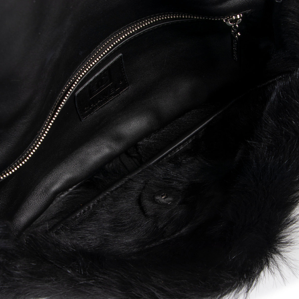 Chanel Black Mink Fur CC Flap Bag
