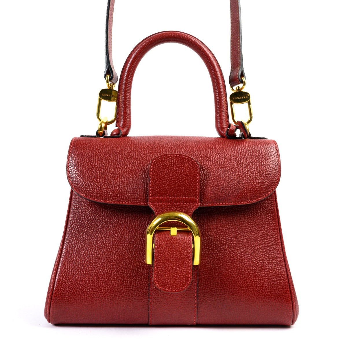 Shop safe online at Labellov in Antwerp this 100% authentic second hand Delvaux Burgundy PM Brillant