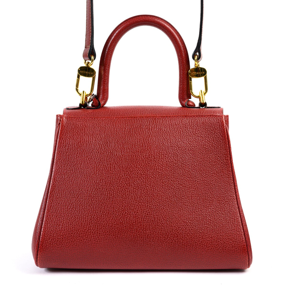 Shop safe online at Labellov in Antwerp this 100% authentic second hand Delvaux Burgundy PM Brillant