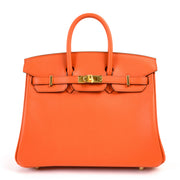 Hermes Birkin 25 Swift leather in the color Terre Batue available at Labellov secondhand luxury webshop