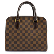 Shop safe online at Labellov in Antwerp this 100% authentic second hand Louis Vuitton Damier Ebene Triana Top Handle
