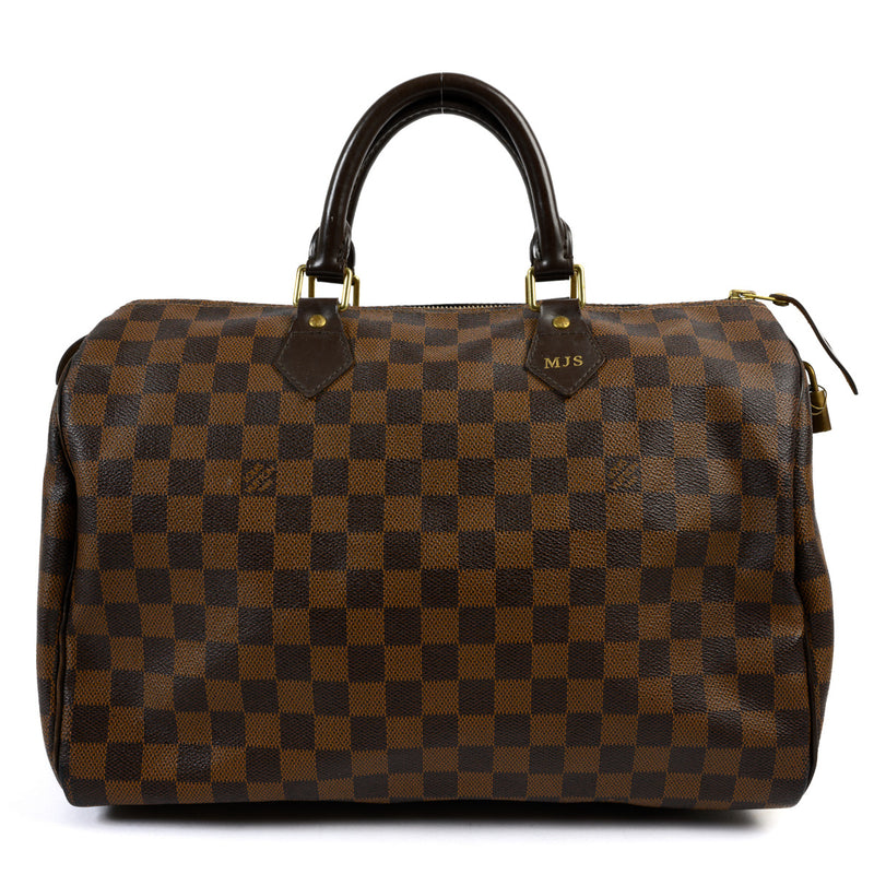 Louis Vuitton Damier Ebene Speedy 35 for the best price at Labellov secondhand luxury