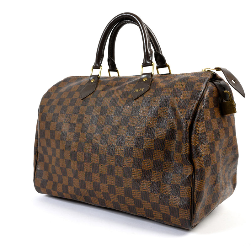 Louis Vuitton Damier Ebene Speedy 35 aan de beste prijs bij Labellov tweedehands luxe in Antwerpen