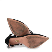 Shop safe online at Labellov in Antwerp this 100% authentic second hand Aquazzura Black Suede Belgravia Heels - Size 39