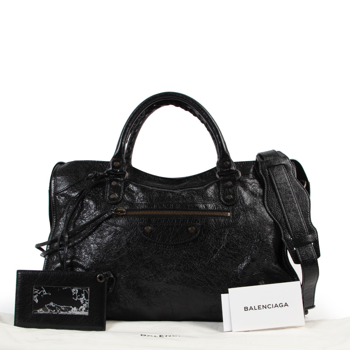 Buy an 100% authentic second hand Balenciaga black Classic Arena City bag at Labellov