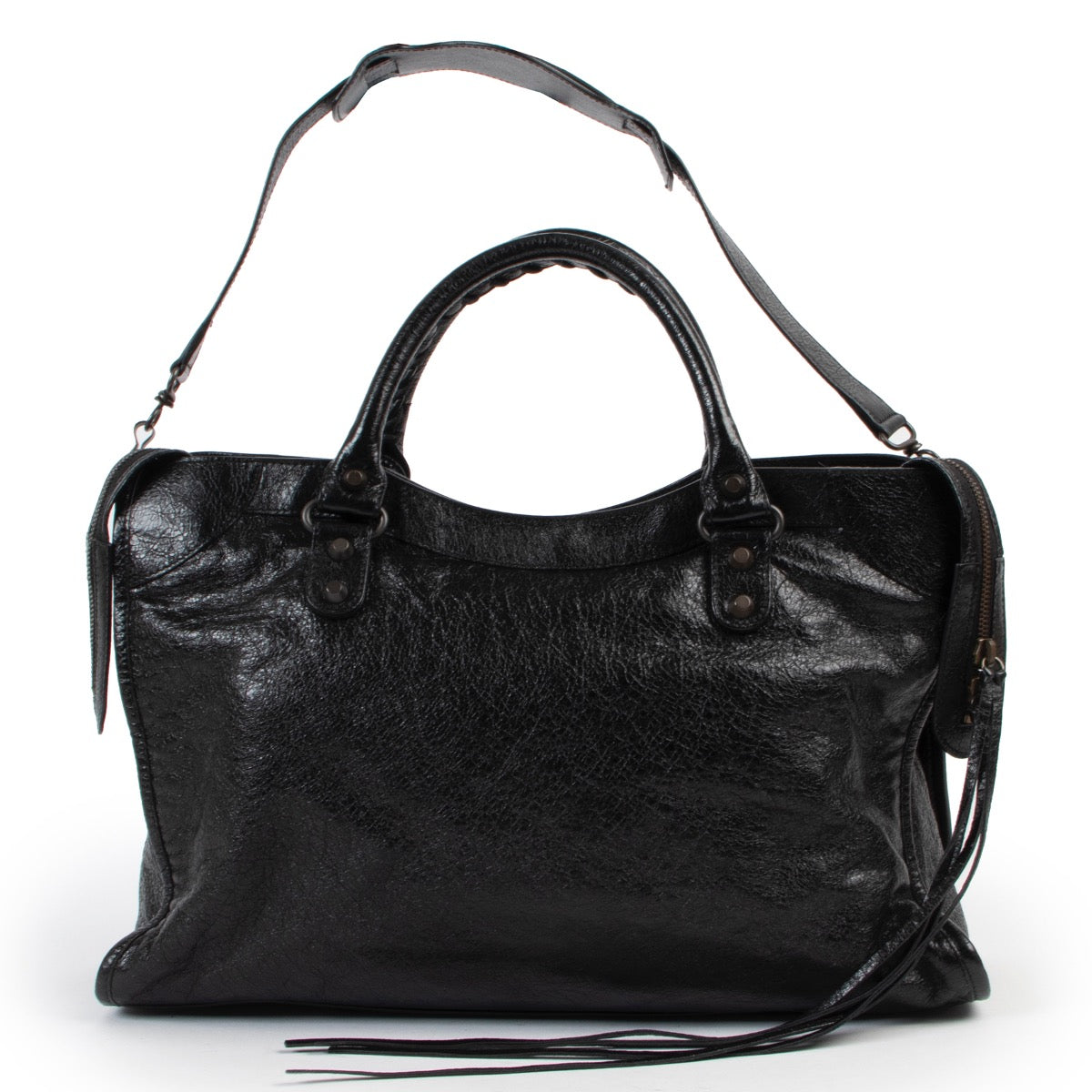 Buy an 100% authentic second hand Balenciaga black Classic Arena City bag at Labellov
