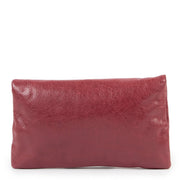 Shop safe online at Labellov in Antwerp this 100% authentic second hand Balenciaga Burgundy Agneau Leather Enveloppe Clutch
