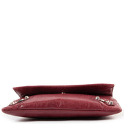 Shop safe online at Labellov in Antwerp this 100% authentic second hand Balenciaga Burgundy Agneau Leather Enveloppe Clutch