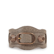 Balenciaga Gris Poivre Lambskin Giant City Bracelet