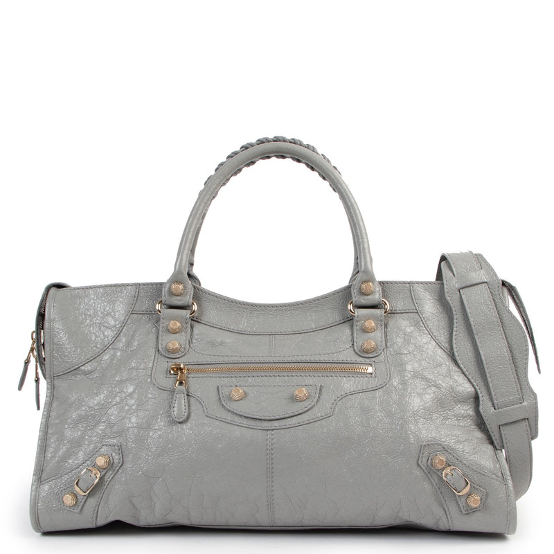 Buy an authentic second hand Balenciaga Gris Haussmannien part time Shoulder Bag at Labellov