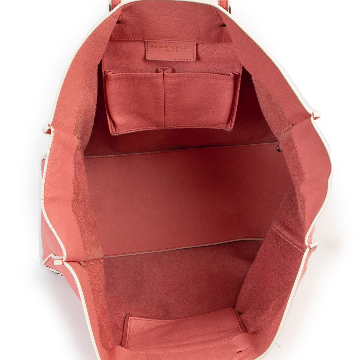 Buy an authentic second hand Balenciaga Pink Papier A4 Bag at Labellov