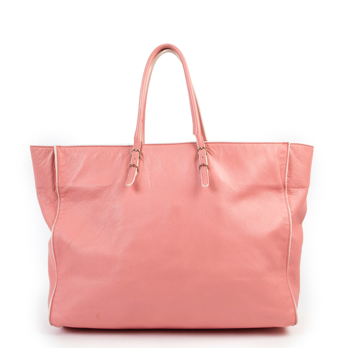 Buy an authentic second hand Balenciaga Pink Papier A4 Bag at Labellov