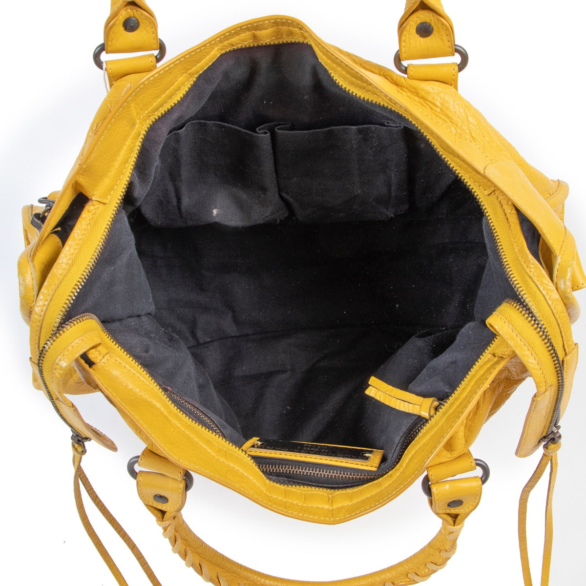 Buy a 100% authentic second hand Balenciaga Tournesol Yellow Classic Arena City Handbag at Labellov