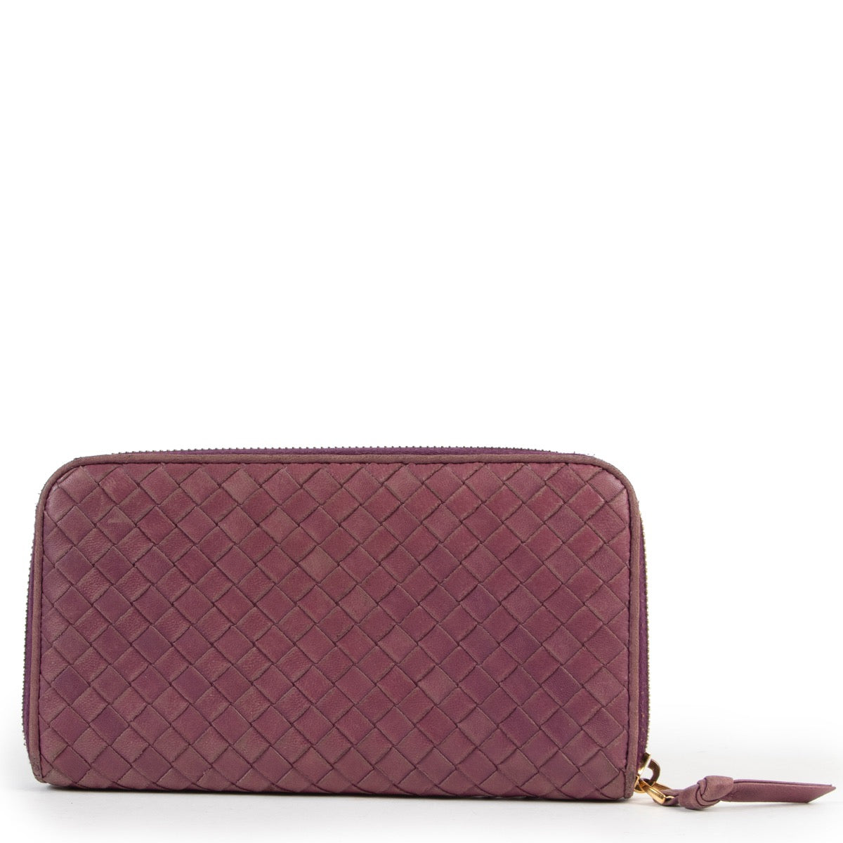 Buy an authentic second hand Bottega Veneta lilac leather wallet at Labellov