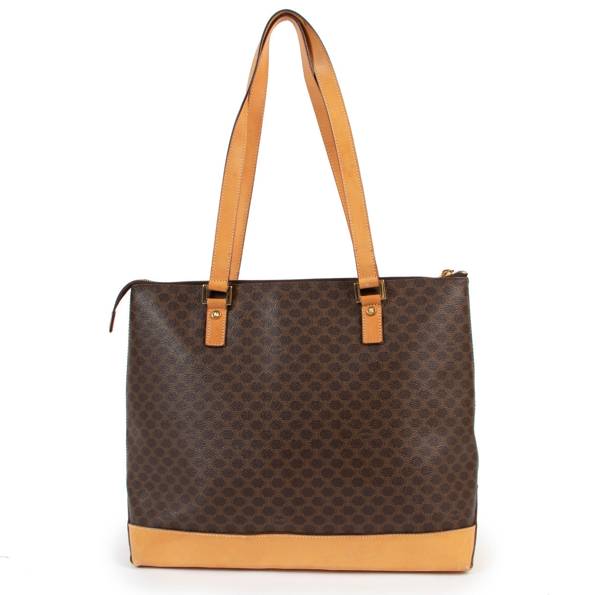 Celine Monogram Macadam Tote Bag