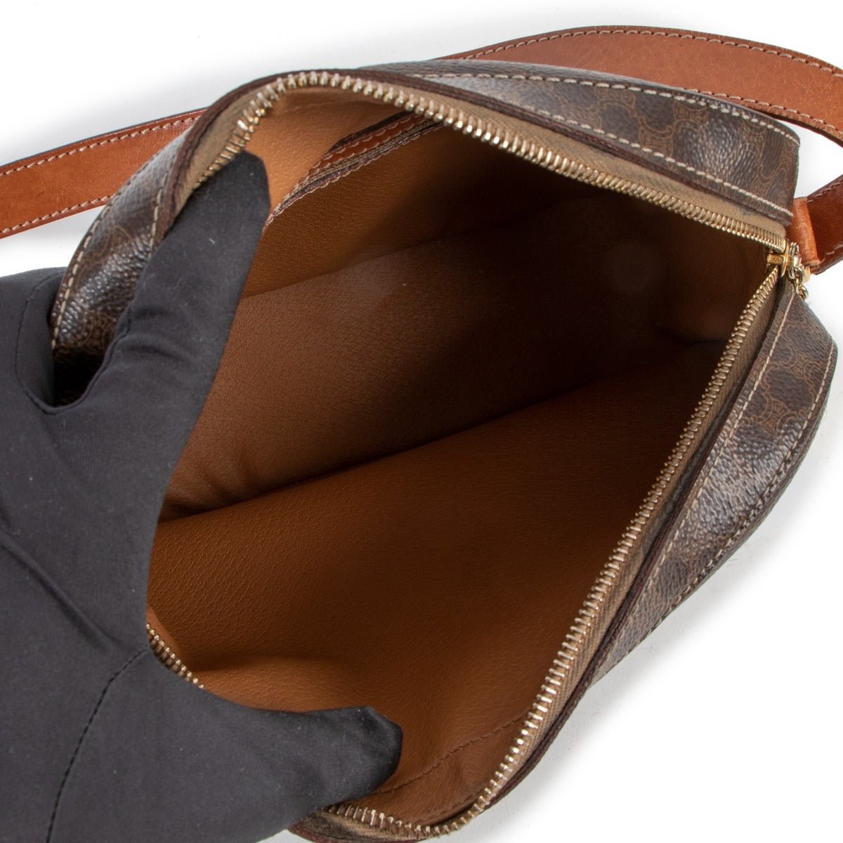 Celine Macadam Canvas Vintage Crossbody Bag