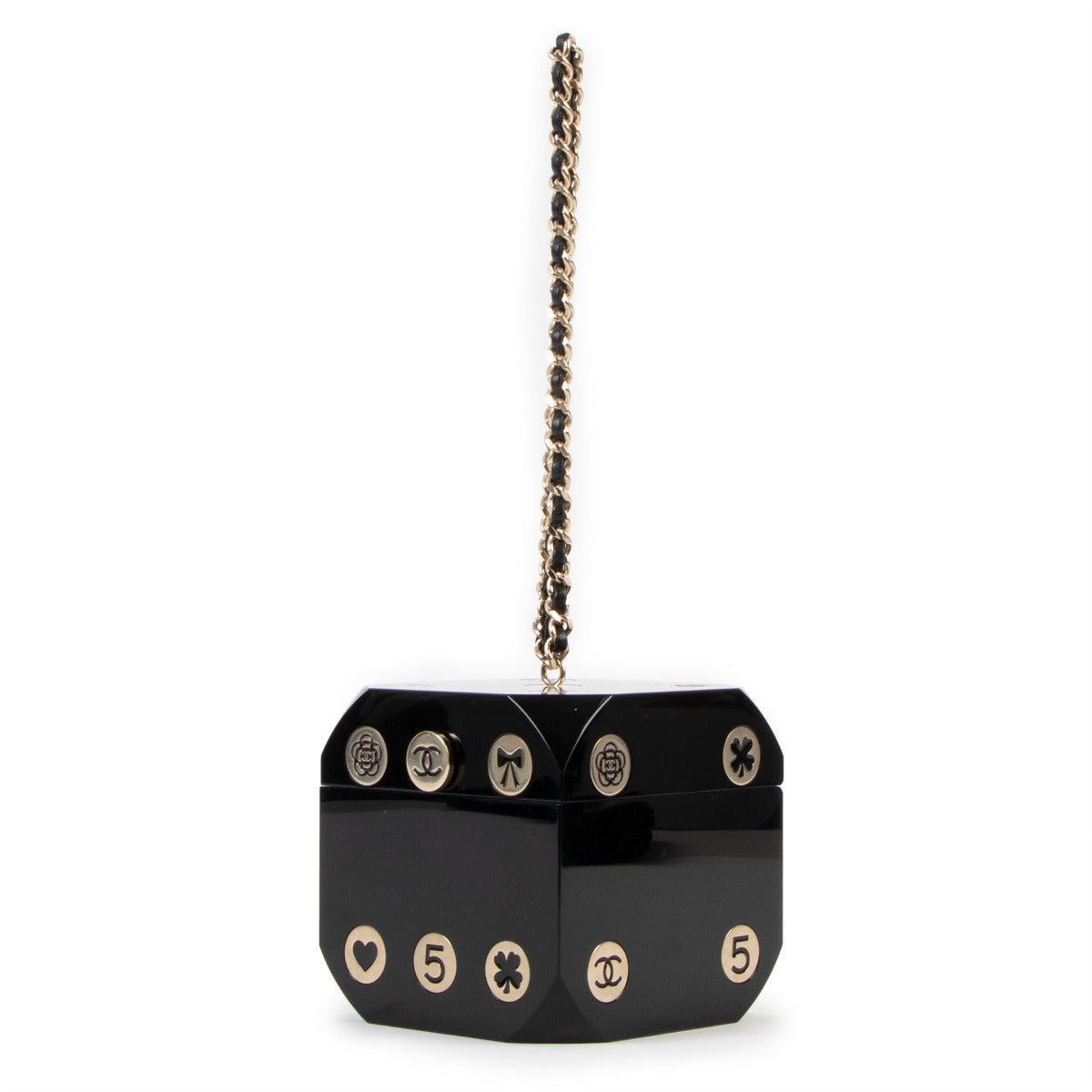 Exclusive Runway Chanel Autumn/Winter 2015 Couture Dice Casino Minaudiere Plexiglass Bag at Labellov