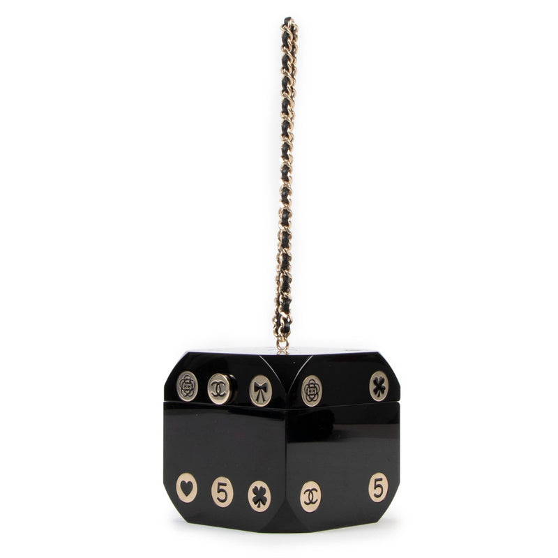 Exclusive Runway Chanel Autumn/Winter 2015 Couture Dice Casino Minaudiere Plexiglass Bag at Labellov