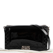 shop online authentic second hand Chanel Large Boy Patent Leather Bag at Labellov