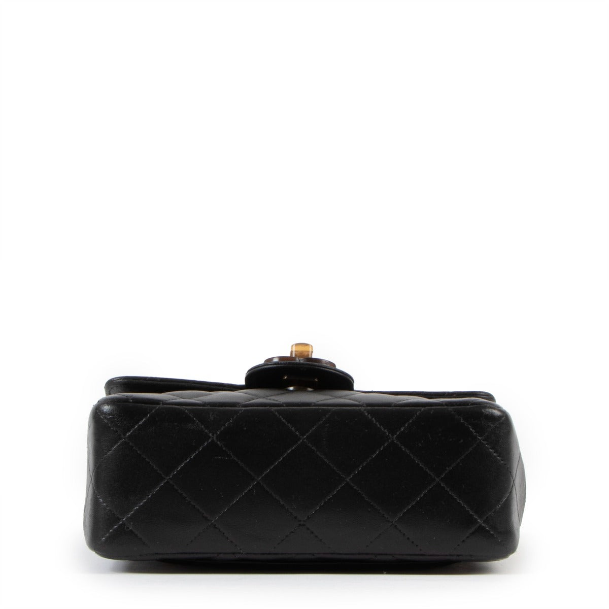 Chanel Vintage Tortoise Chain Mini Square Classic Flap Bag