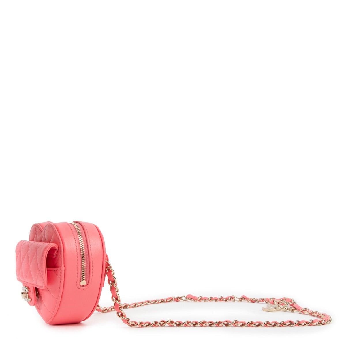 Shop authentic second hand pink Chanel Heart Bag at Labellov