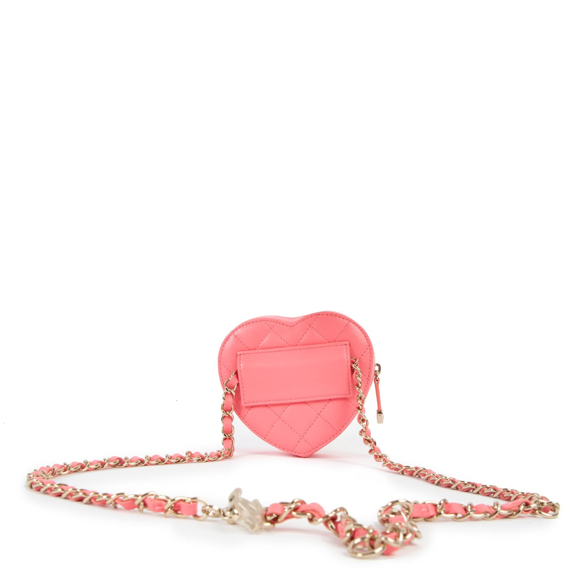 Shop authentic second hand pink Chanel Heart Bag at Labellov