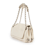shop online authentic second hand luxury designer Chanel Cream White CC Accordion Flap Bag at Labellov
