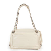 shop online authentic second hand luxury designer Chanel Cream White CC Accordion Flap Bag at Labellov