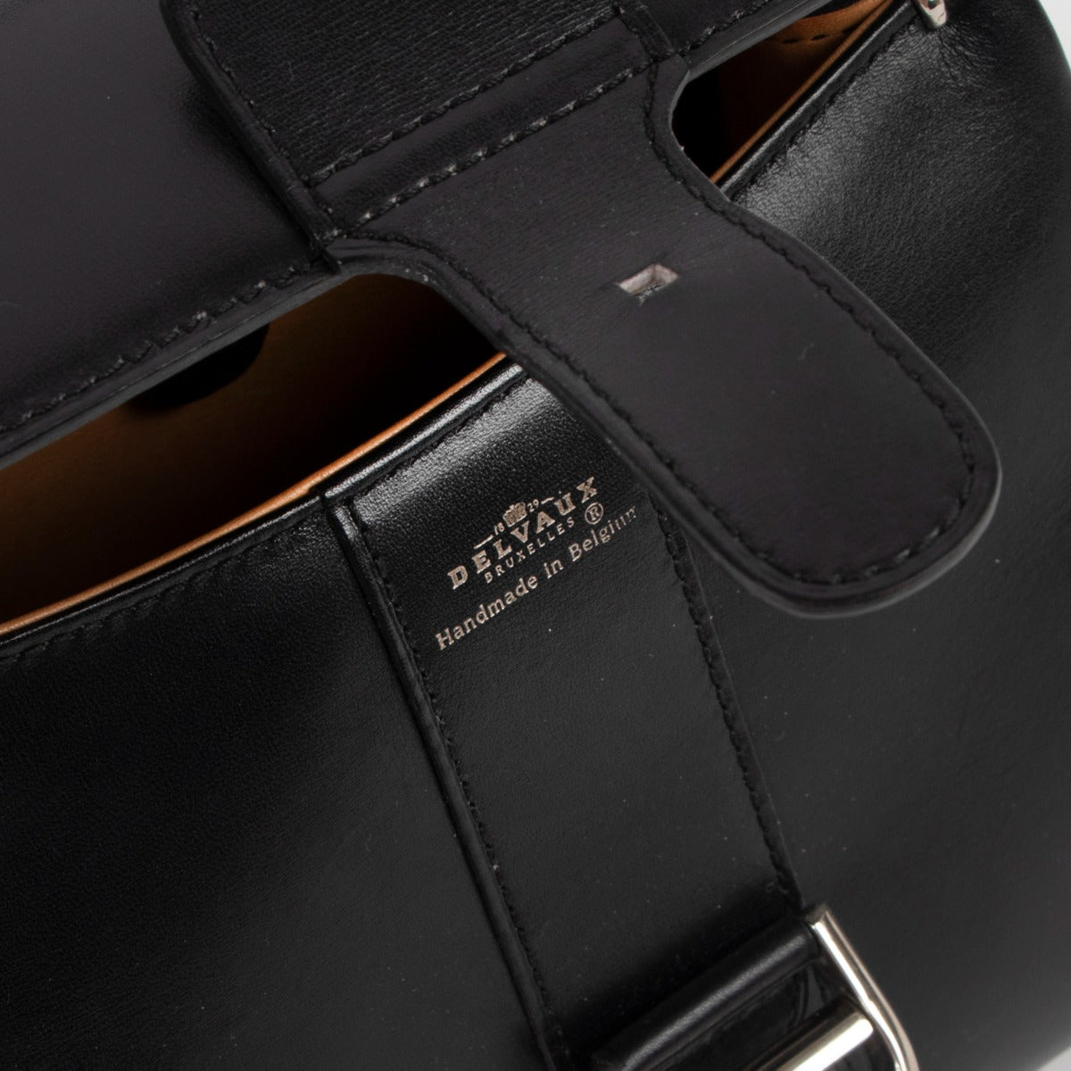 Delvaux Brillant Mini Black Box Calf Shoulder Bag