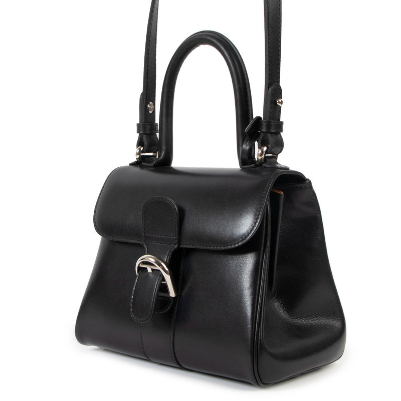 Delvaux Brillant Mini Black Box Calf Schoudertas