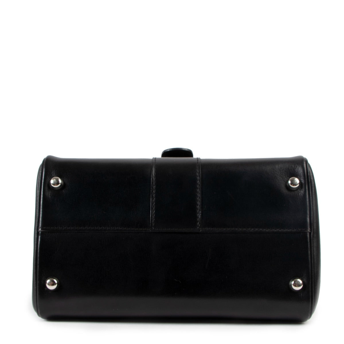 Delvaux Brillant Mini Black Box Calf Shoulder Bag