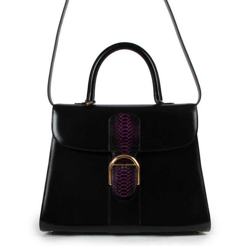 Buy a 100% Delvaux Brillant GM Box Calf Cardinal Python Flag 2013 Limited Edition at Labellov