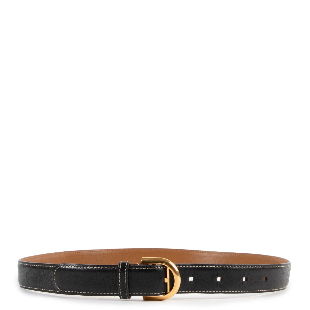 Buy an authentic second hand black Delvaux belt at Labellov