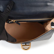 Shop safe online Delvaux Brilliant navy blue, Delvaux Brilliant in good condition, Delvaux top handle bag in good condition.