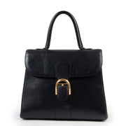 Shop safe online Delvaux Brilliant navy blue, Delvaux Brilliant in good condition, Delvaux top handle bag in good condition.
