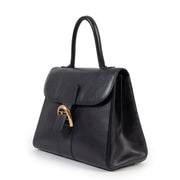 Shop safe online Delvaux Brilliant navy blue, Delvaux Brilliant in good condition, Delvaux top handle bag in good condition.