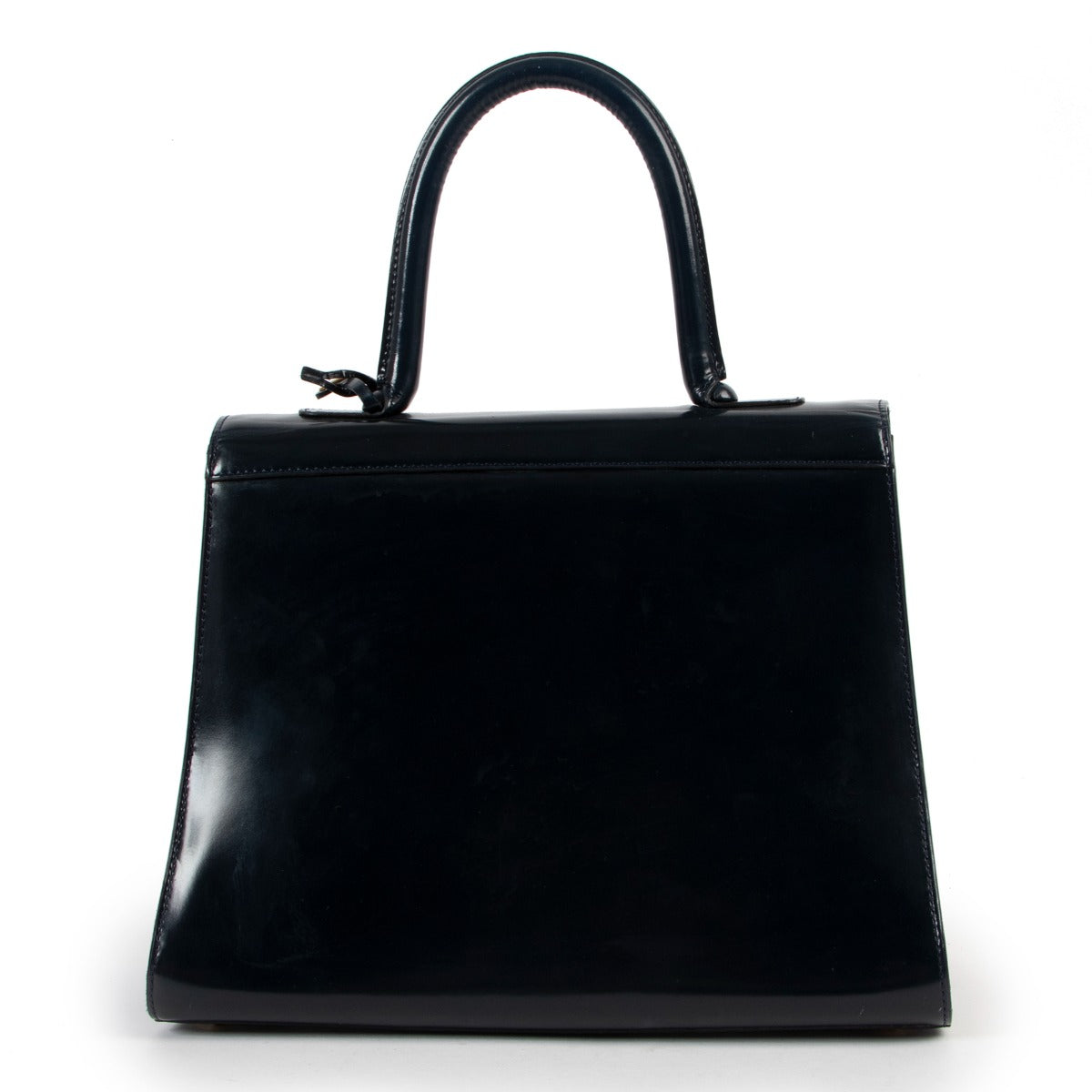 shop online authentic second hand vintage luxury designer Delvaux Brillant MM Magic Marine Blue Handbag at Labellov