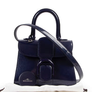 shop safe online as new Delvaux Blue Patent Mini Brillant . 100% authentic secondhand luxury for the best price