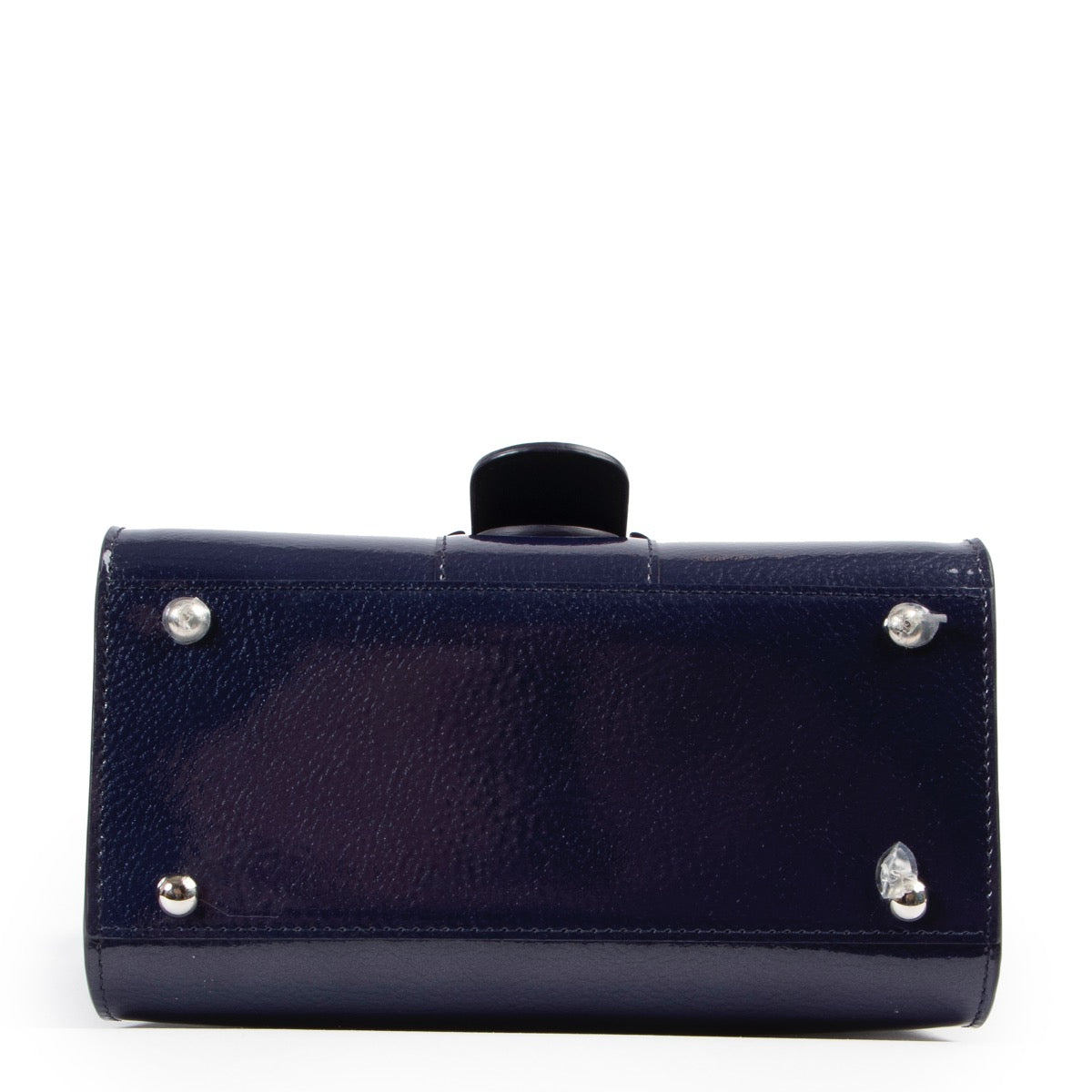 shop safe online as new Delvaux Blue Patent Mini Brillant . 100% authentic secondhand luxury for the best price