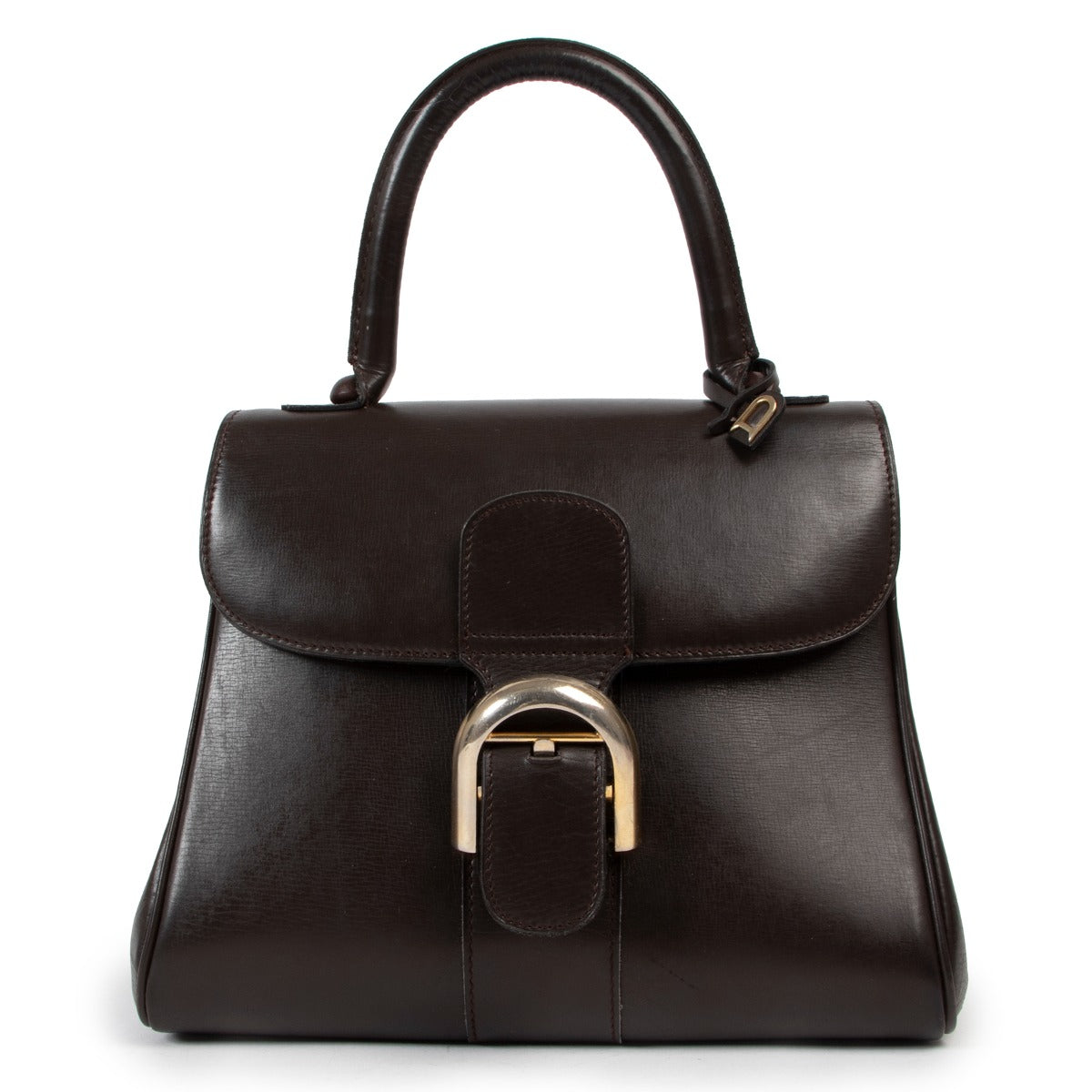 Shop authentic vintage Delvaux Chocolate Brown Brillant Handbag at Labellov