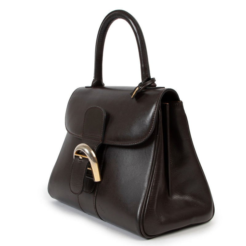Shop authentic vintage Delvaux Chocolate Brown Brillant Handbag at Labellov