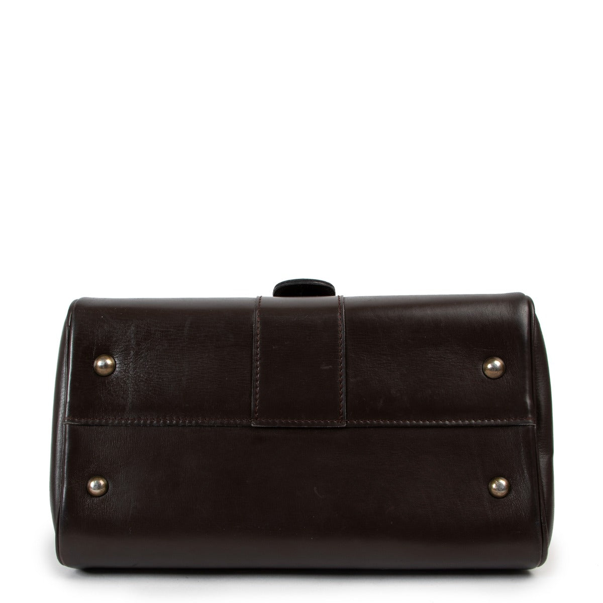 Shop authentic vintage Delvaux Chocolate Brown Brillant Handbag at Labellov