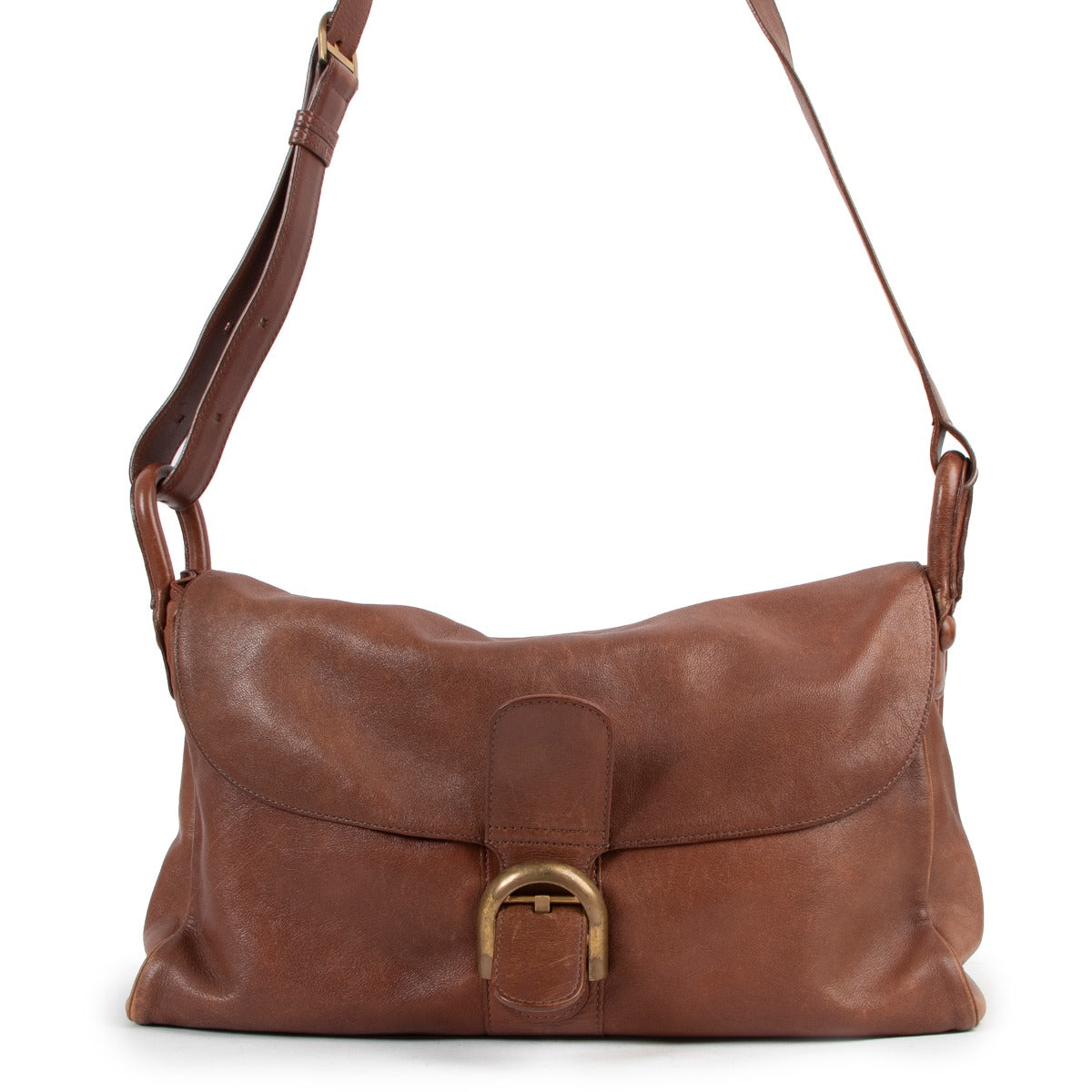 Delvaux Brown Brillant Besace Shoulder Bag