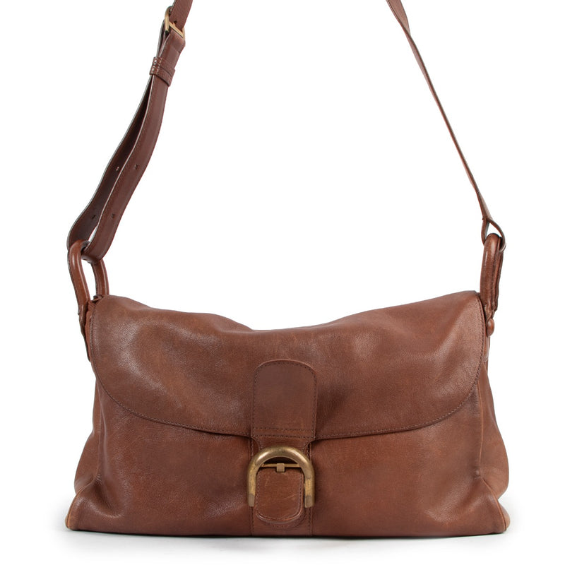 Delvaux Brown Brillant Besace Shoulder Bag