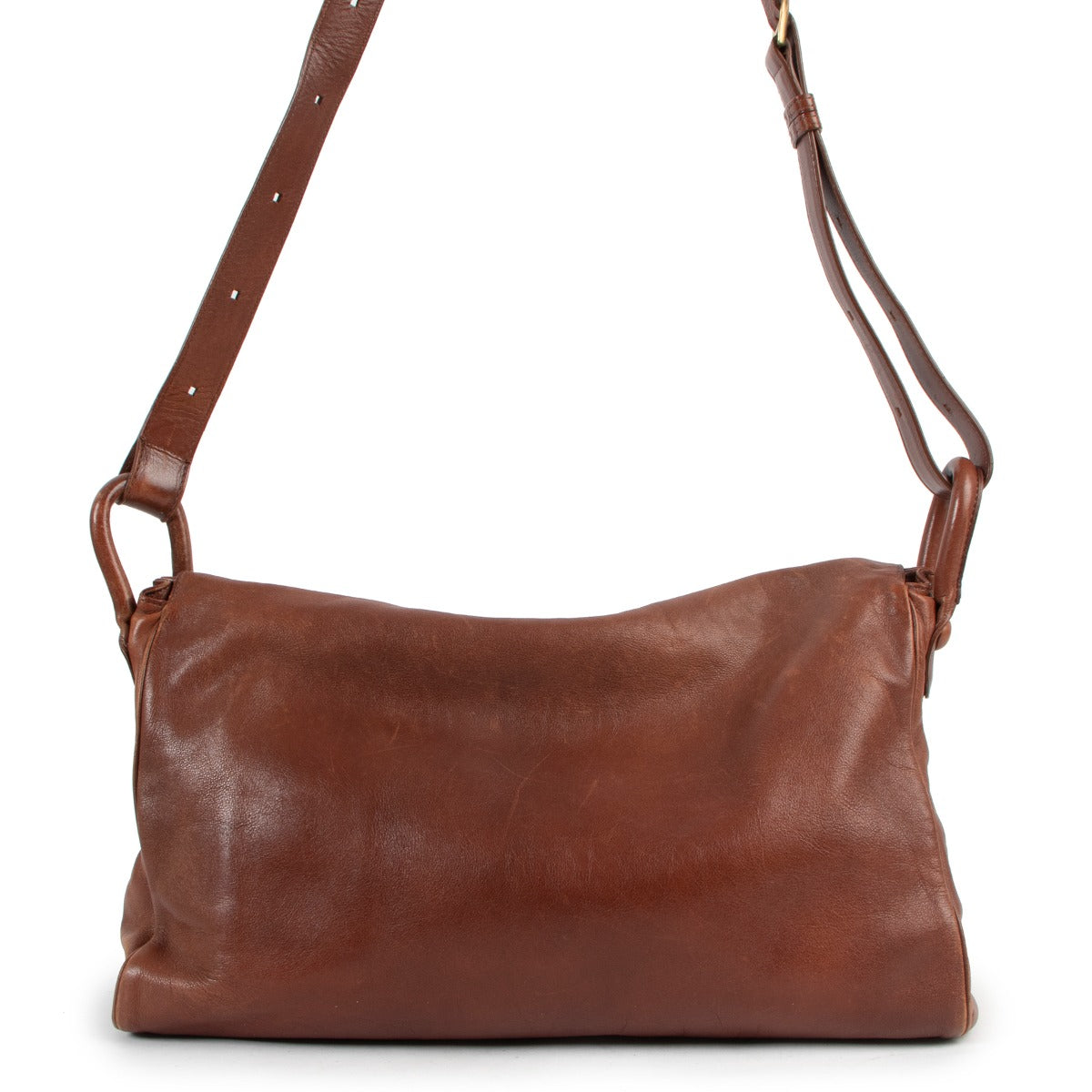 Delvaux Brown Brillant Besace Shoulder Bag